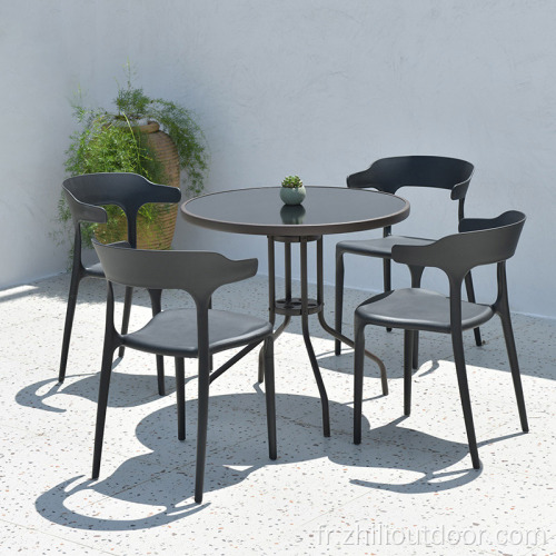 Meubles de patio en aluminium Chaise extérieure Jardin Ensemble d&#39;extérieur